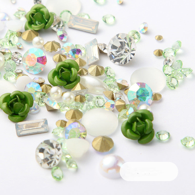 Diamond Nail Art Rhinestones Mix Set for DIY Manicure & Glitter Decorations