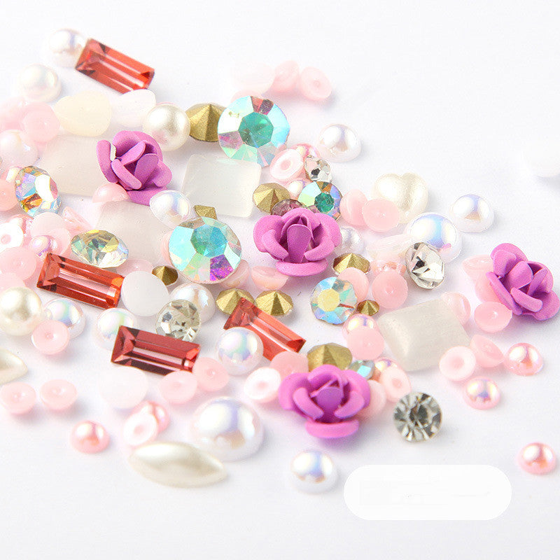 Diamond Nail Art Rhinestones Mix Set for DIY Manicure & Glitter Decorations