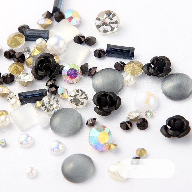 Diamond Nail Art Rhinestones Mix Set for DIY Manicure & Glitter Decorations