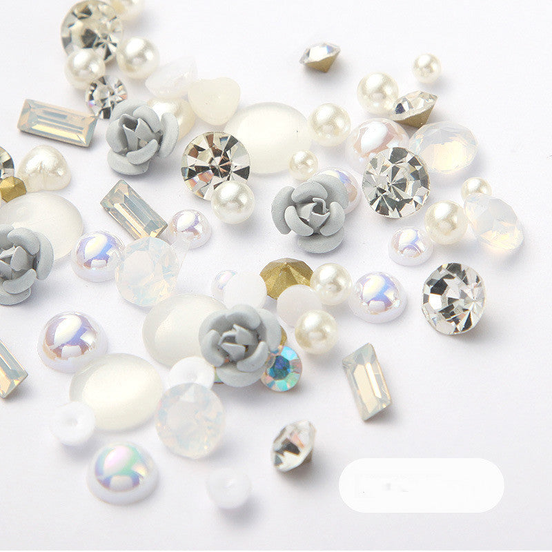 Diamond Nail Art Rhinestones Mix Set for DIY Manicure & Glitter Decorations