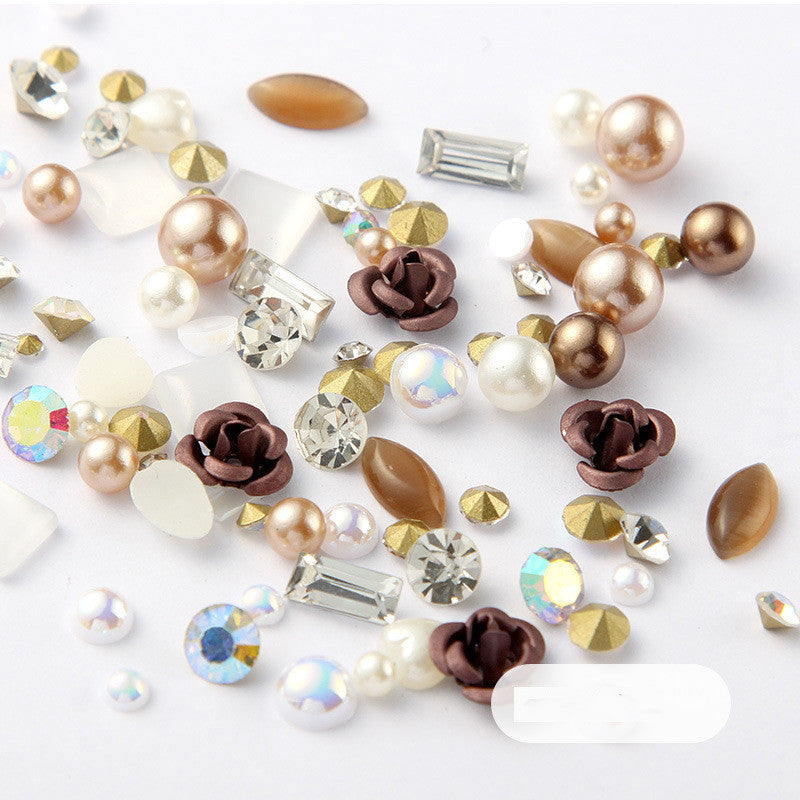 Diamond Nail Art Rhinestones Mix Set for DIY Manicure & Glitter Decorations