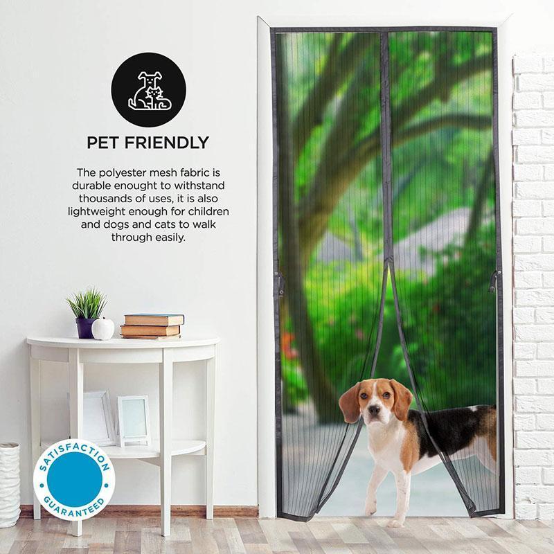 Automatic Door Curtain with Magnetic Closure for Kitchen Mosquito Net