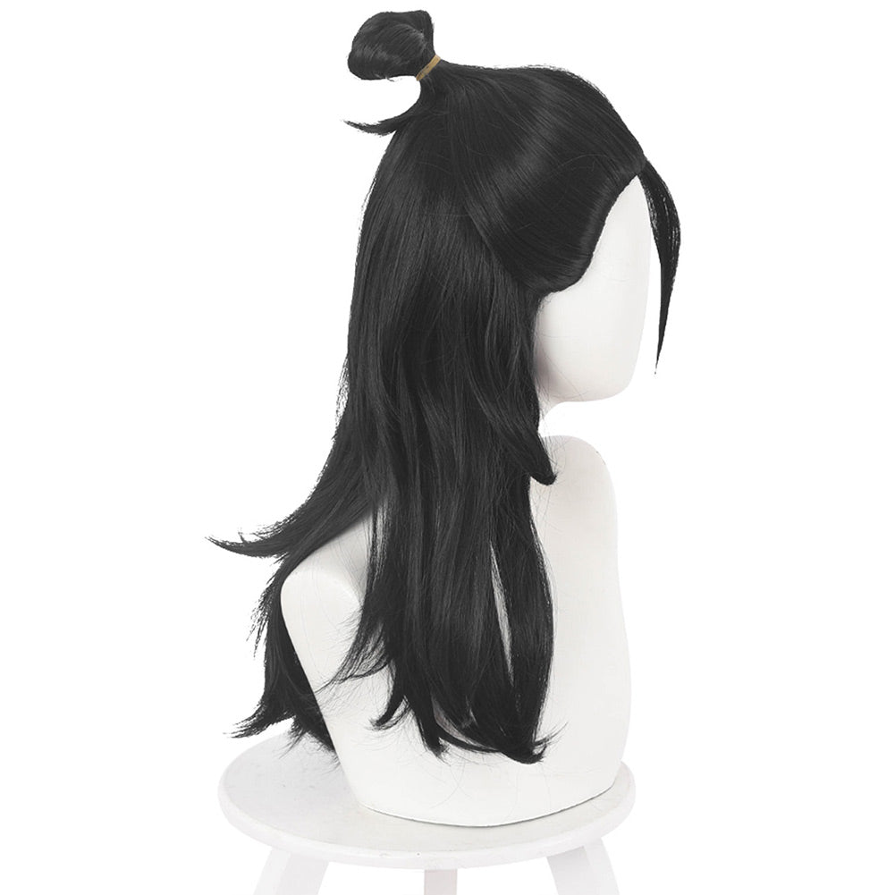 Anime Jujutsu Kaisen Suguru Getou Cosplay Wig - Black, Medium Length