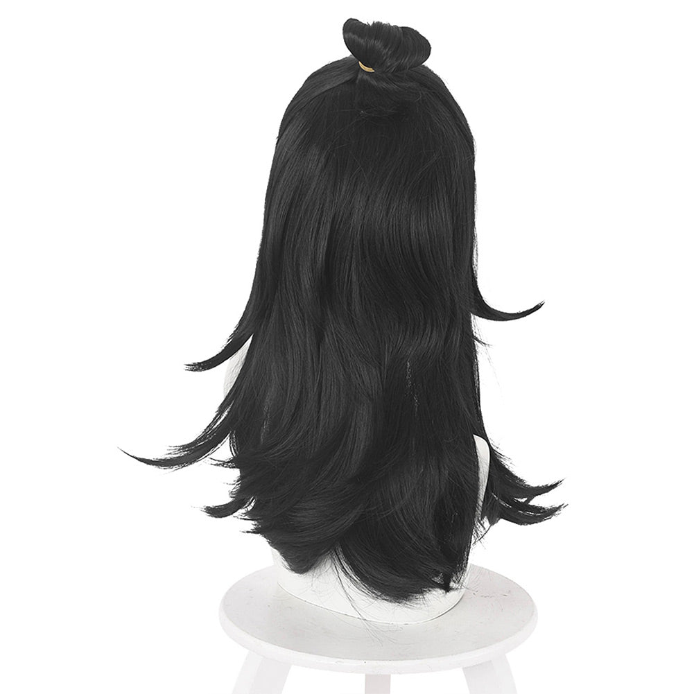 Anime Jujutsu Kaisen Suguru Getou Cosplay Wig - Black, Medium Length