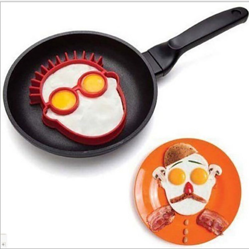 Silicone Egg Mold - Sun, Cloud, Skull Shapes for Cooking & Baking