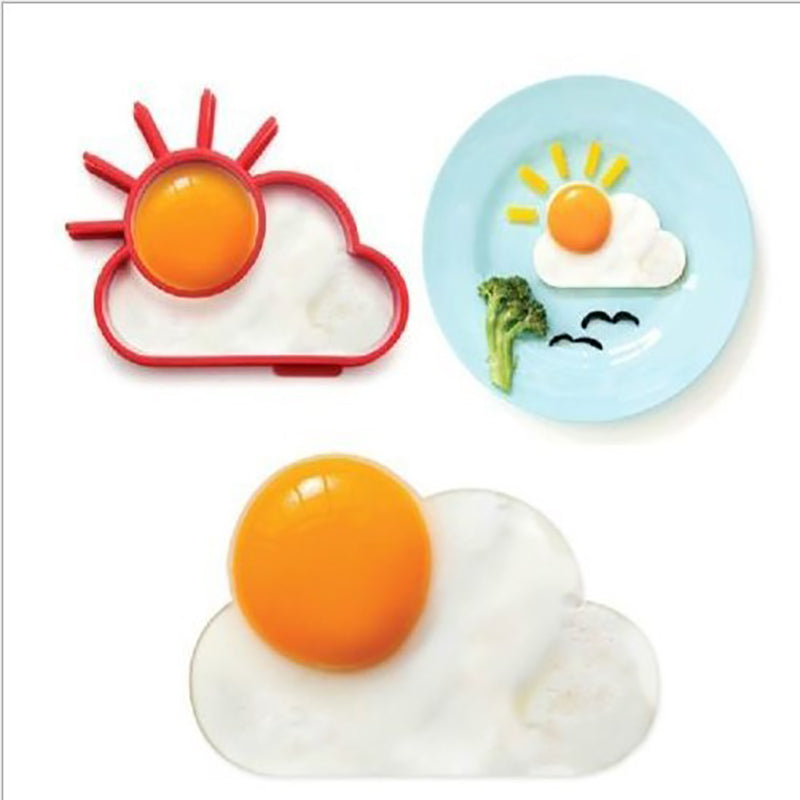 Silicone Egg Mold - Sun, Cloud, Skull Shapes for Cooking & Baking