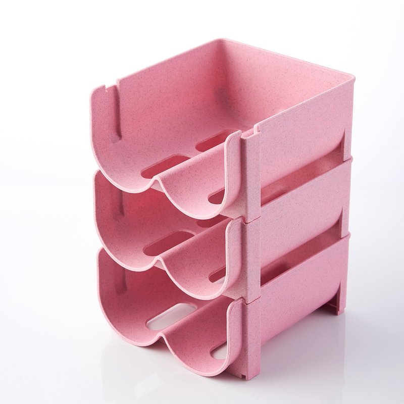 Free-Standing Plastic Water Bottle Storage Rack – Stackable Organizer for Kitchen, Pantry & Countertop
