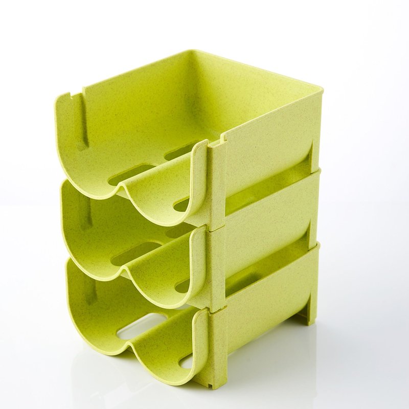 Free-Standing Plastic Water Bottle Storage Rack – Stackable Organizer for Kitchen, Pantry & Countertop