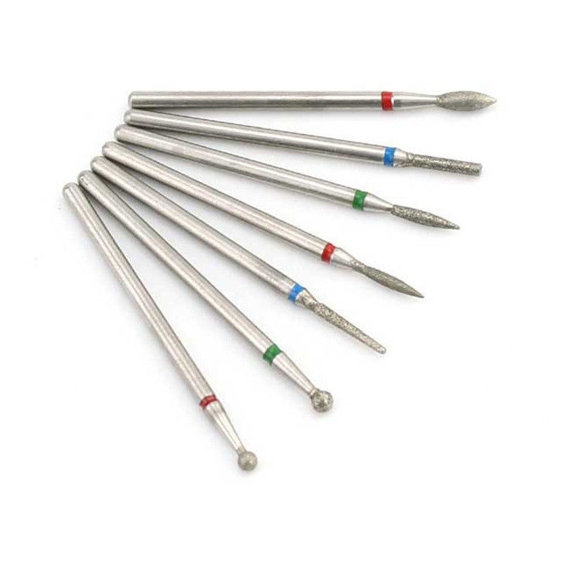 Tungsten Steel Nail Grinding Head Set - 7 Pieces Polishing Tools