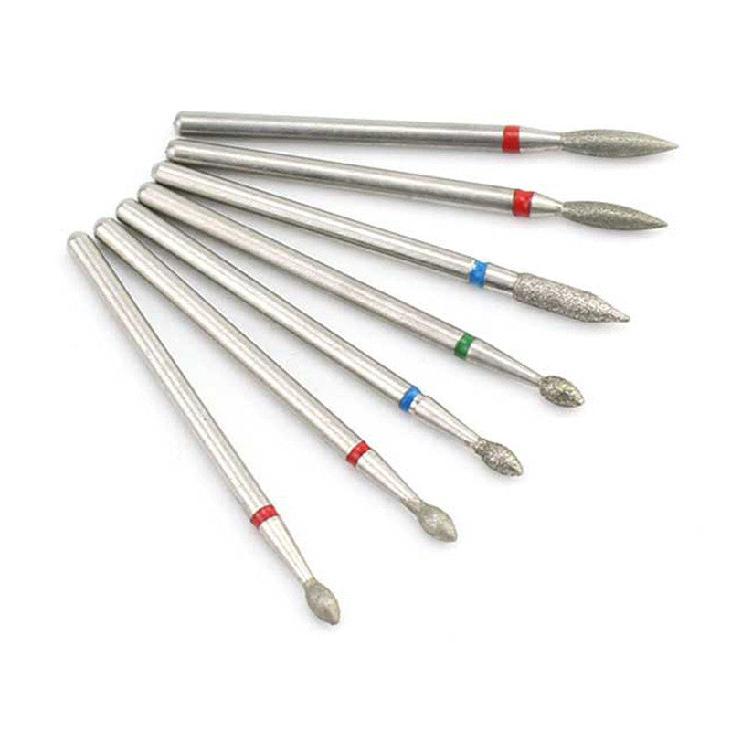 Tungsten Steel Nail Grinding Head Set - 7 Pieces Polishing Tools