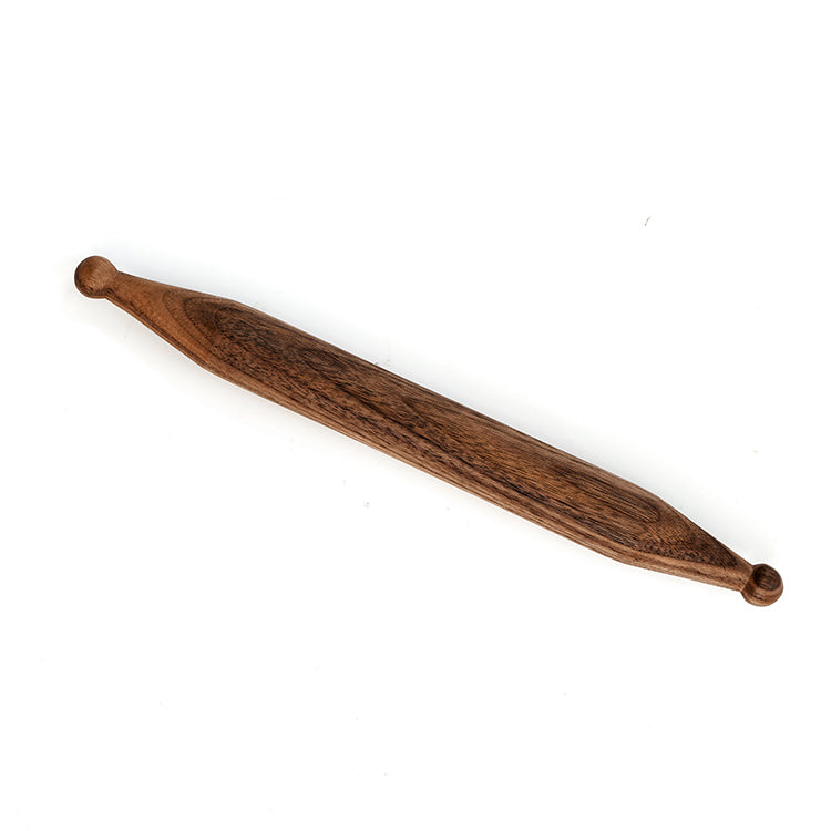 Nordic Wooden Rolling Pin for Baking - Black Walnut Kitchen Tool, 30cm