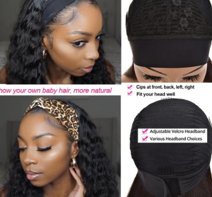 26-Inch Synthetic Hair Wig - Black