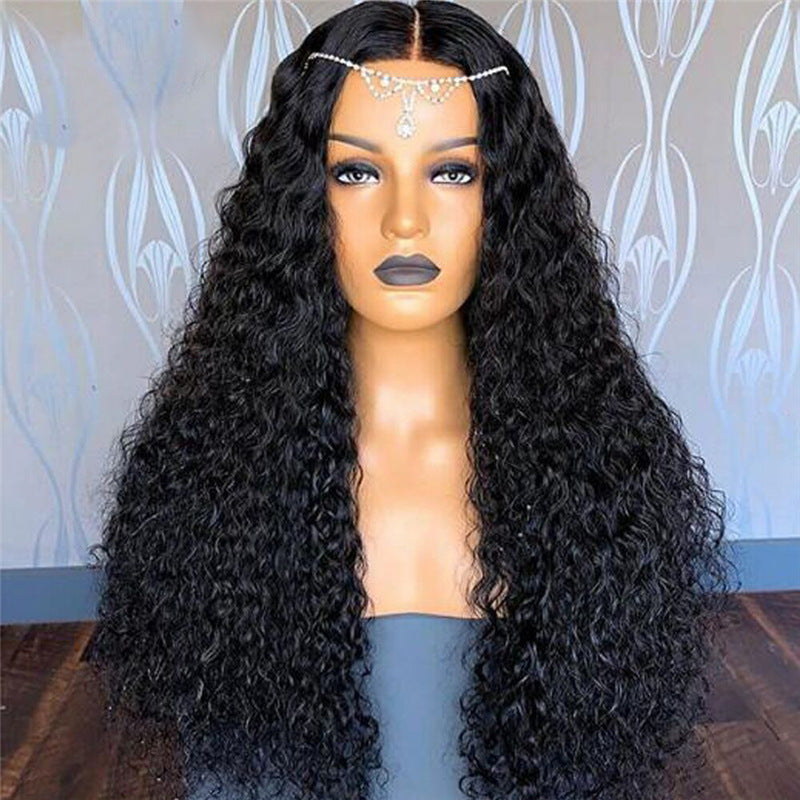 Ladies Mid-Length Curly Wig with Hand-Wrapped Small Curls - Multiple Colors