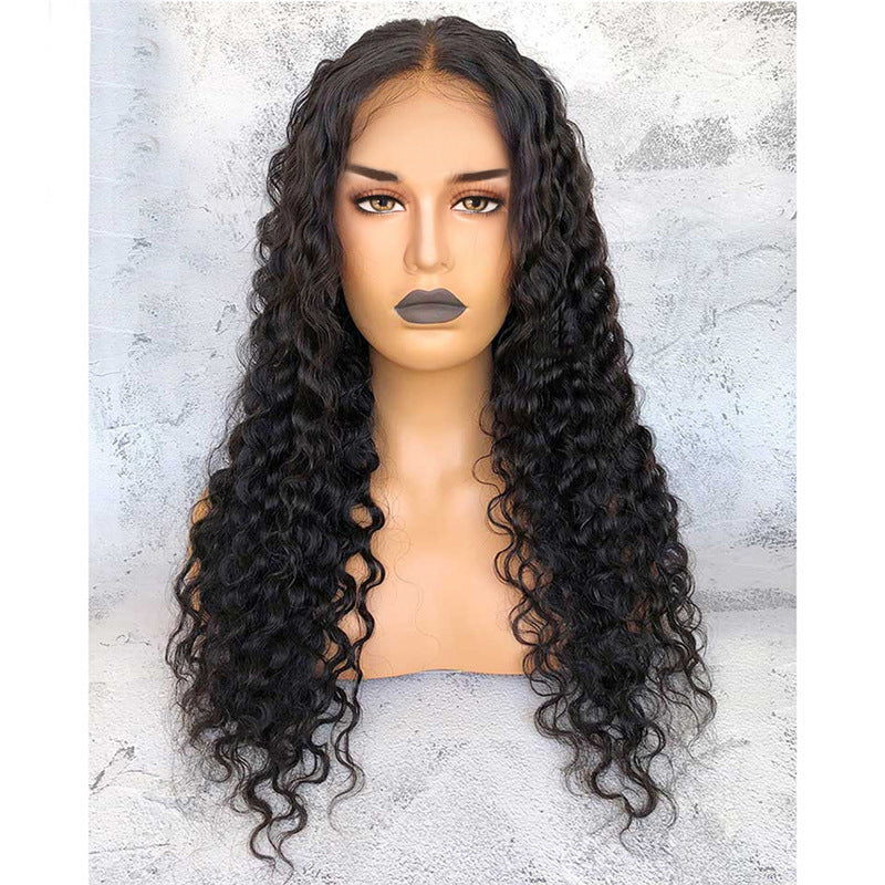 Ladies Mid-Length Curly Wig with Hand-Wrapped Small Curls - Multiple Colors