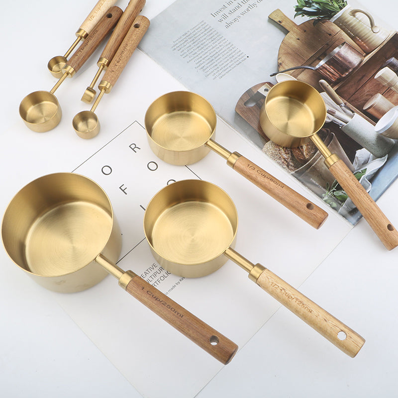 Stainless Steel Measuring Spoons and Cups Set for Baking and Cooking