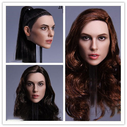 1/6 Scale Head Sculpt with Interchangeable Hair Styles