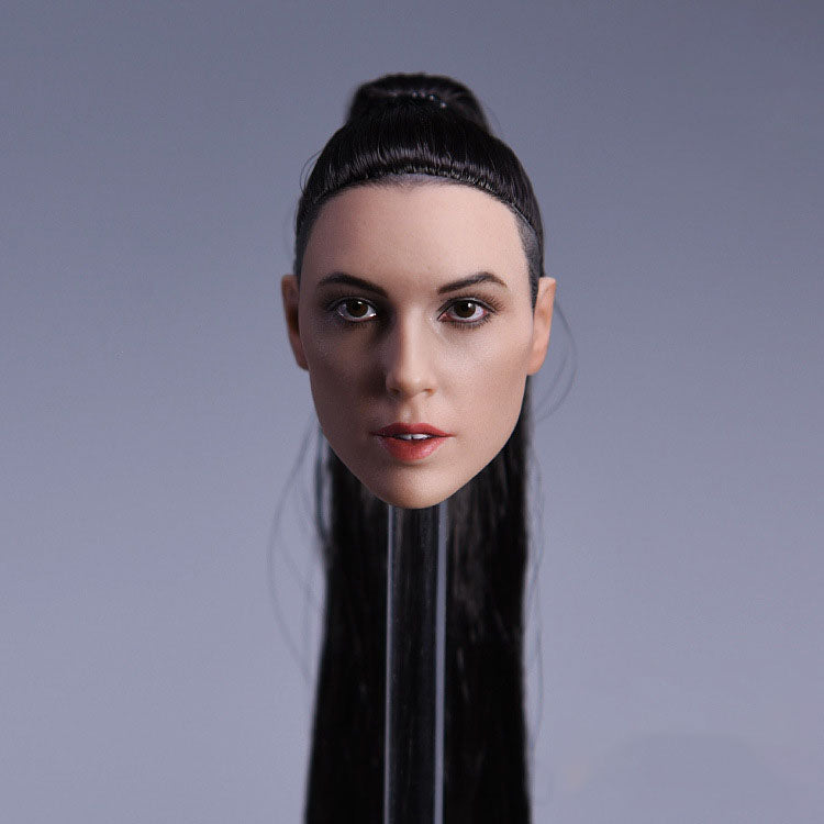 1/6 Scale Head Sculpt with Interchangeable Hair Styles