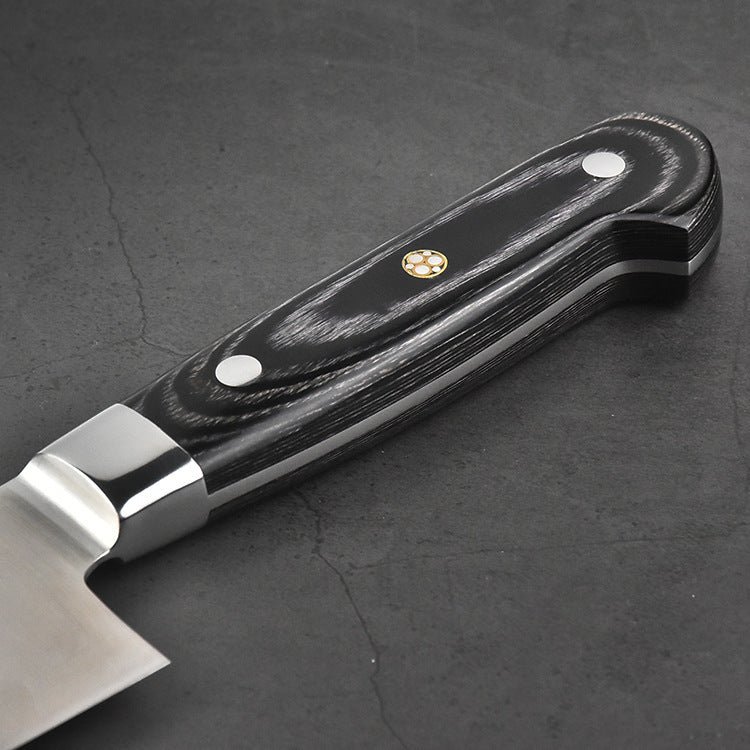 Colored Wooden Handle Chef's Knife - Slicing Kitchen Fruit Utility Knife