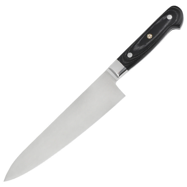 Colored Wooden Handle Chef's Knife - Slicing Kitchen Fruit Utility Knife