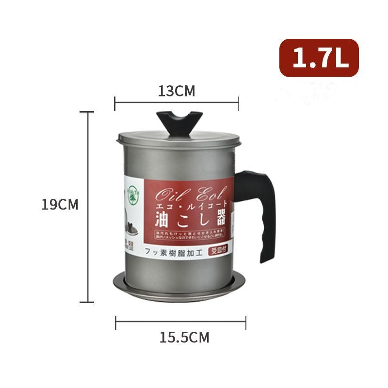 Large Capacity Residue Filter Oil Dispenser - Stainless Steel Kitchen Storage