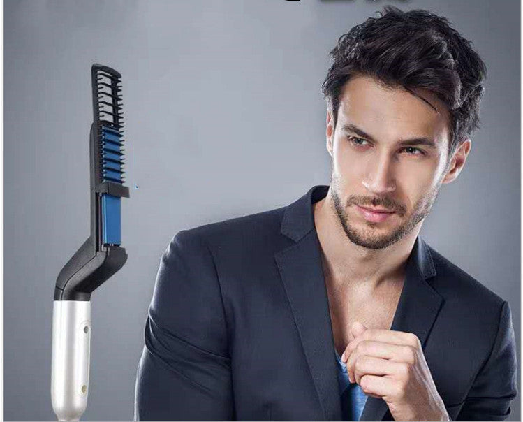 Electric Hair Straightener Comb - Wet & Dry Styling