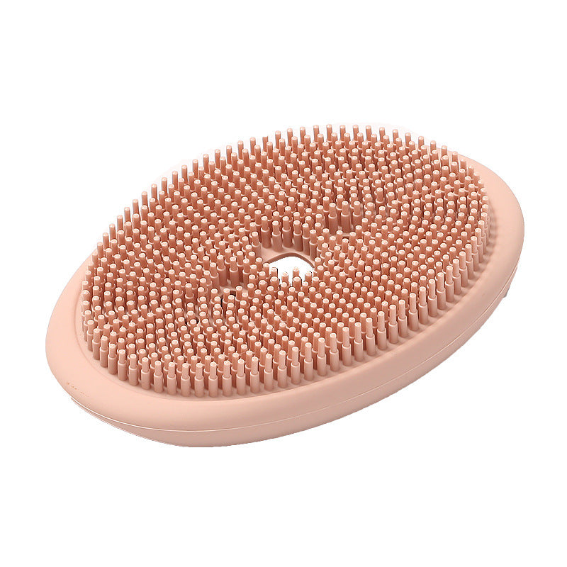 Double-Sided Silicone Soap Holder Box with Brush - Multifunctional Bathroom & Kitchen Storage
