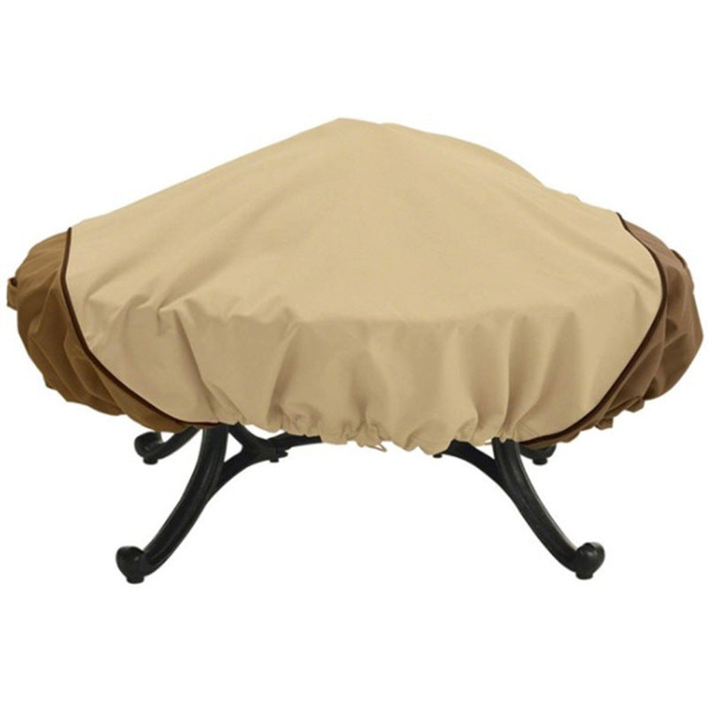 Waterproof Fire Pit Cover 112x30cm Outdoor Fire Pit Protection Cover