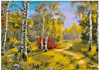 Digital Oil Painting Landscape Wall Art - Frameless Canvas Home Decor