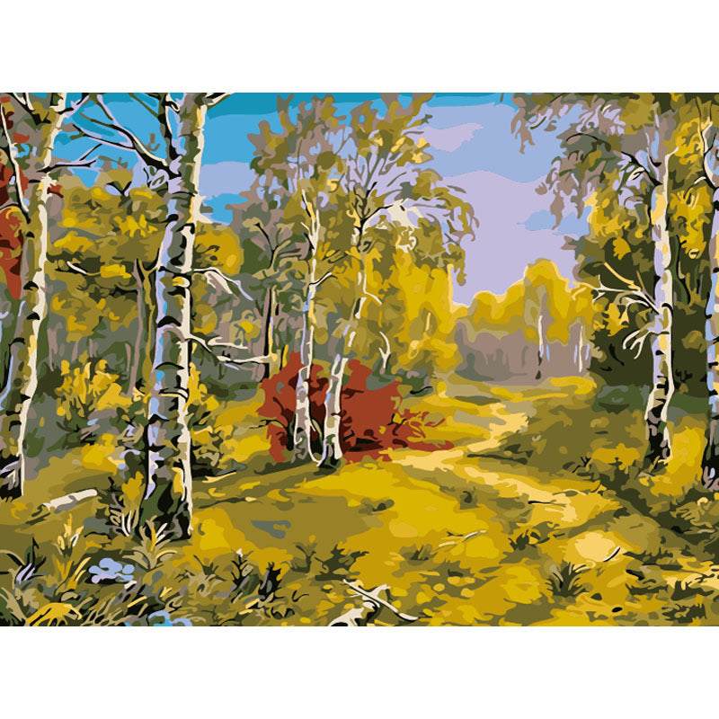 Digital Oil Painting Landscape Wall Art - Frameless Canvas Home Decor