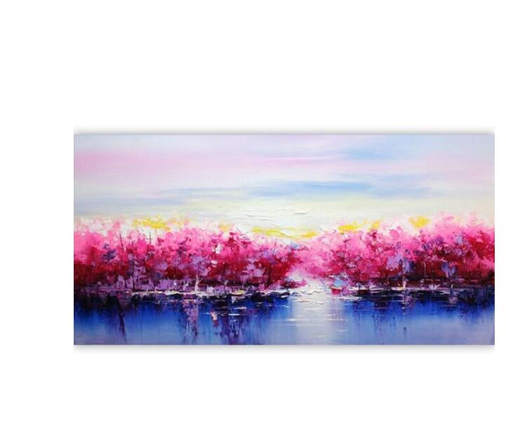 Digital Oil Painting Landscape Wall Art - Frameless Canvas Home Decor