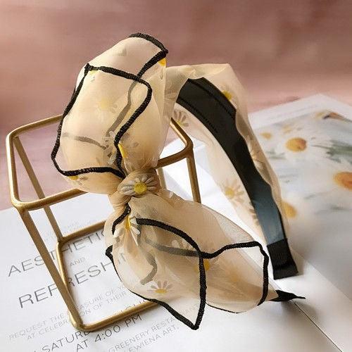 Lace Headband with Bow - Adult Hair Accessory