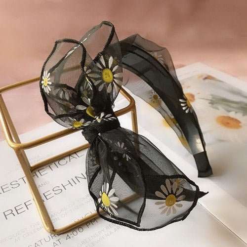 Lace Headband with Bow - Adult Hair Accessory