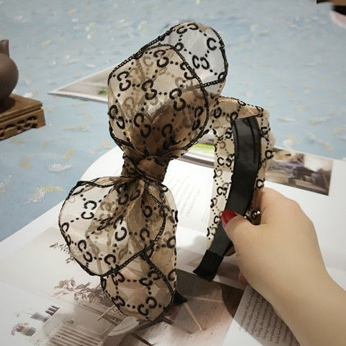 Lace Headband with Bow - Adult Hair Accessory
