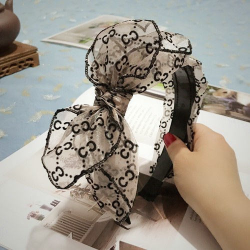 Lace Headband with Bow - Adult Hair Accessory