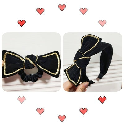 Lace Headband with Bow - Adult Hair Accessory