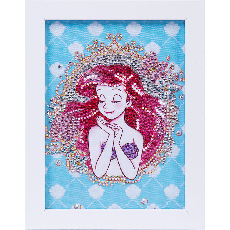 Diamond Painting Kit for Kids Princess Cartoon Art Home Decor & Gift - Multiple Styles