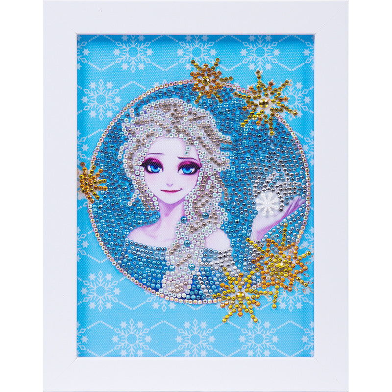 Diamond Painting Kit for Kids Princess Cartoon Art Home Decor & Gift - Multiple Styles