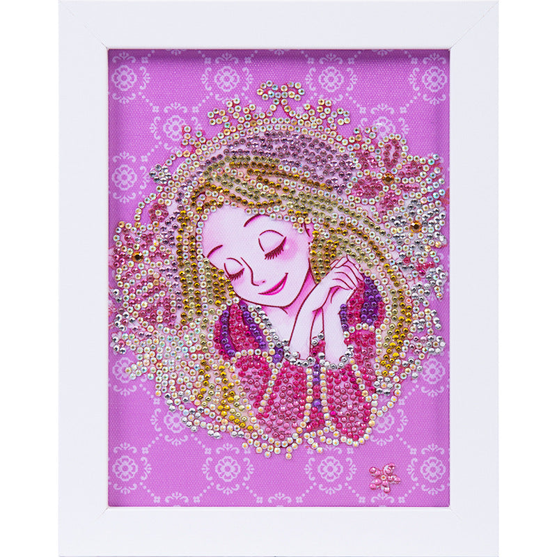 Diamond Painting Kit for Kids Princess Cartoon Art Home Decor & Gift - Multiple Styles