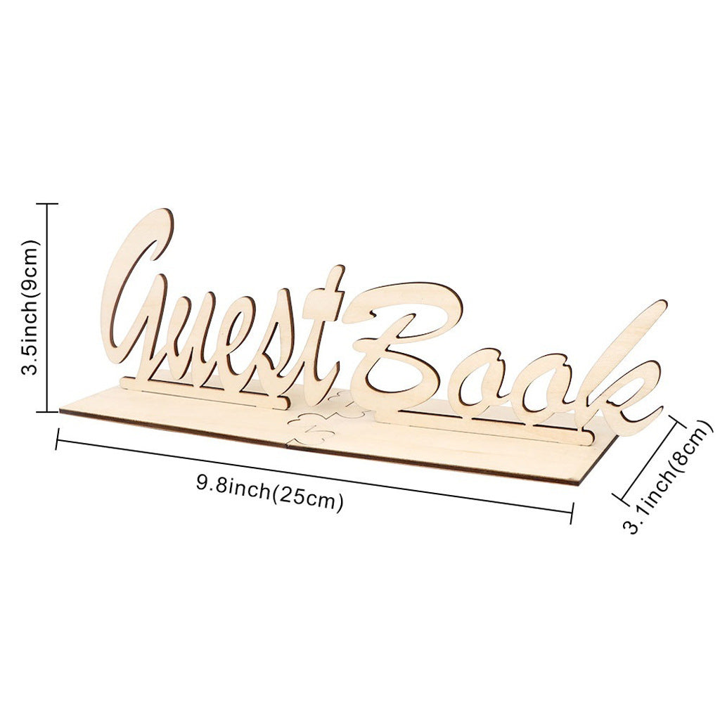 Creative Wooden Alphabet Home Decor Ornaments for Desktop & Wall