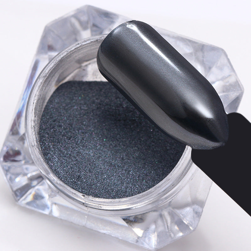 Black Mirror Glitter Powder for Nail Art - 1g Diamond Electroplating Powder