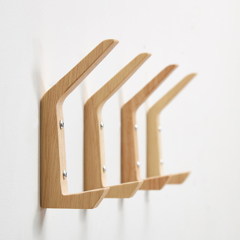 Wood Hanging Hooks Wall Mount Coat Rack for Clothes and Accessories