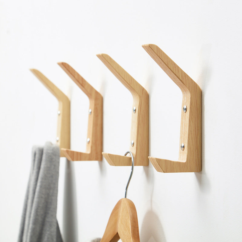 Wood Hanging Hooks Wall Mount Coat Rack for Clothes and Accessories