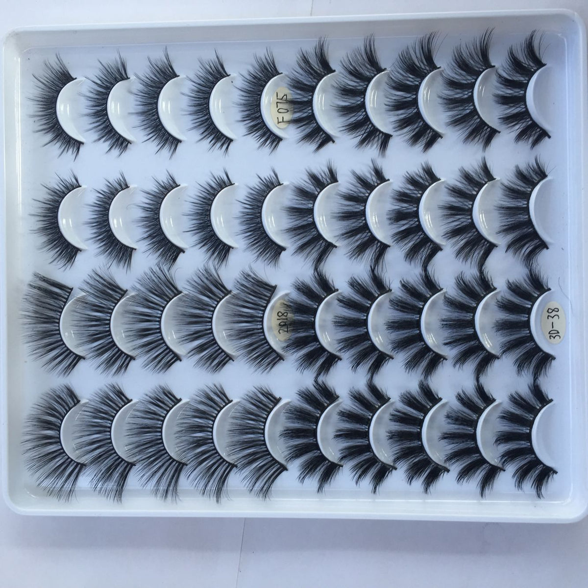 False Eyelashes 20 Pairs Three-Dimensional Multi-Layer Makeup Lashes