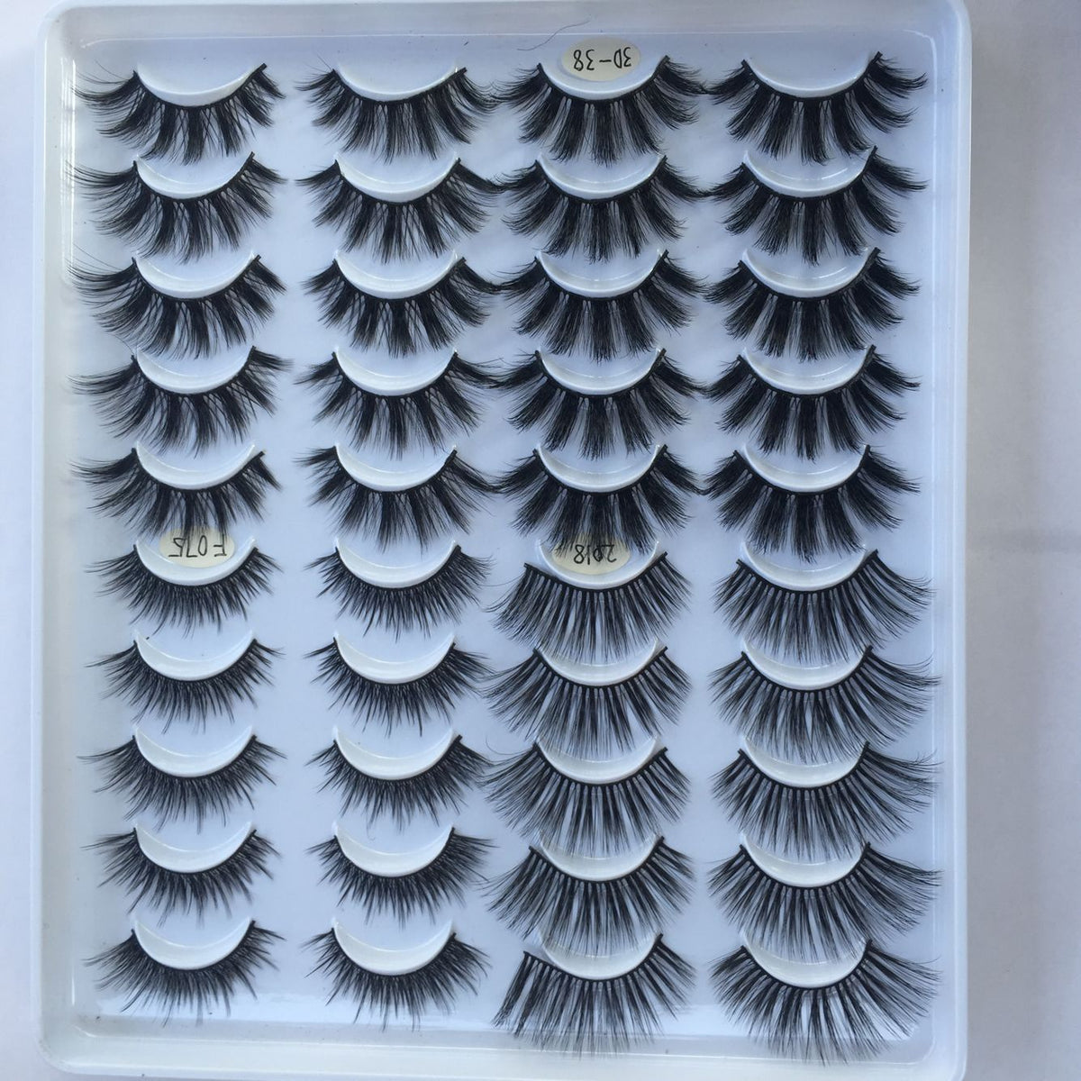 False Eyelashes 20 Pairs Three-Dimensional Multi-Layer Makeup Lashes