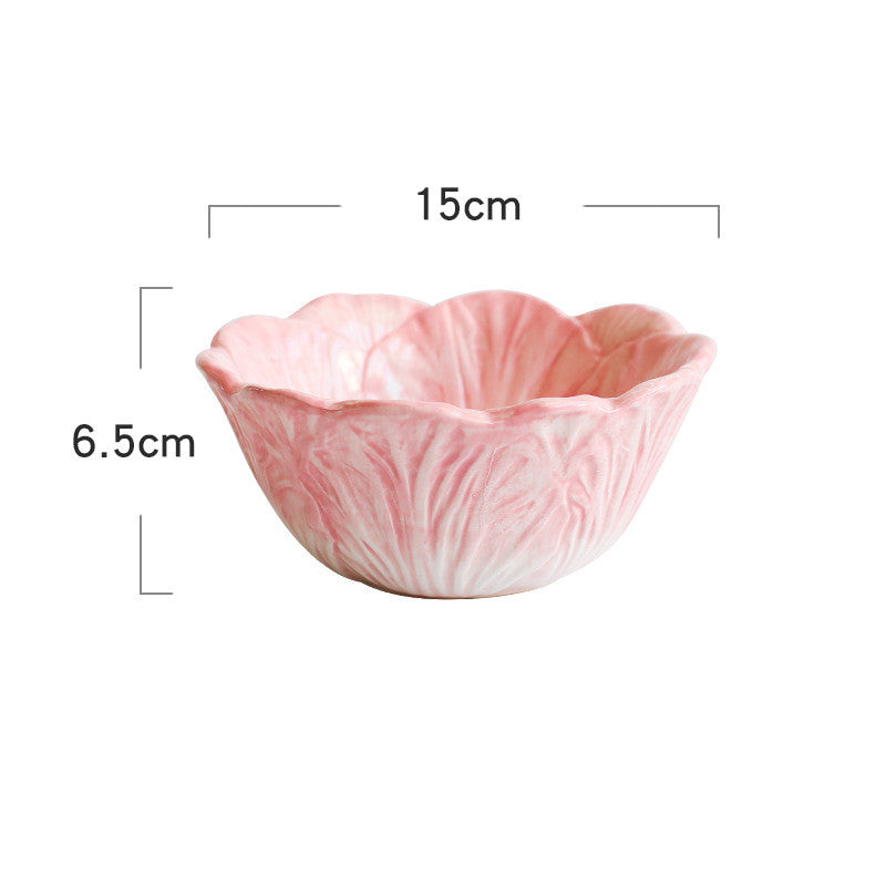 Cute Bunny Shape Children's Ceramic Dinnerware Set - Microwave Safe, Assorted Colors