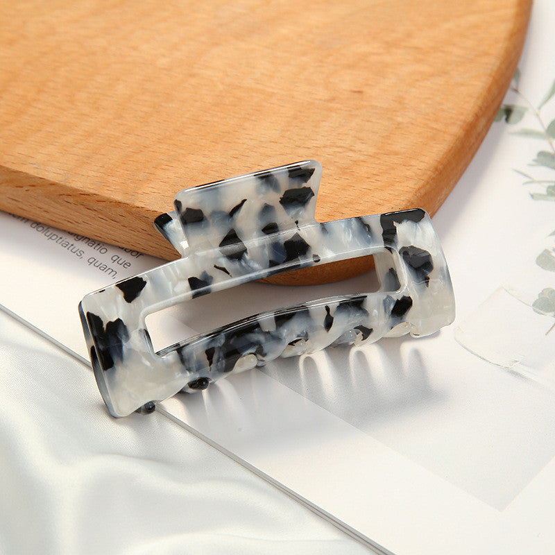 European & American Style Acetate Hair Clip with Leopard Print - Multiple Colors
