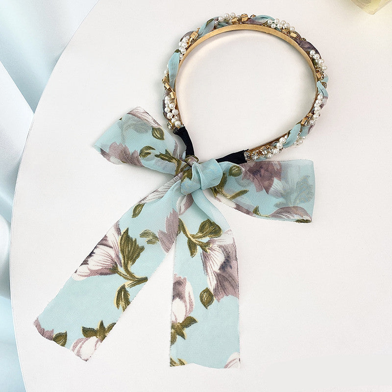 Spring Streamer Headband Hair Tie Bow Accessory