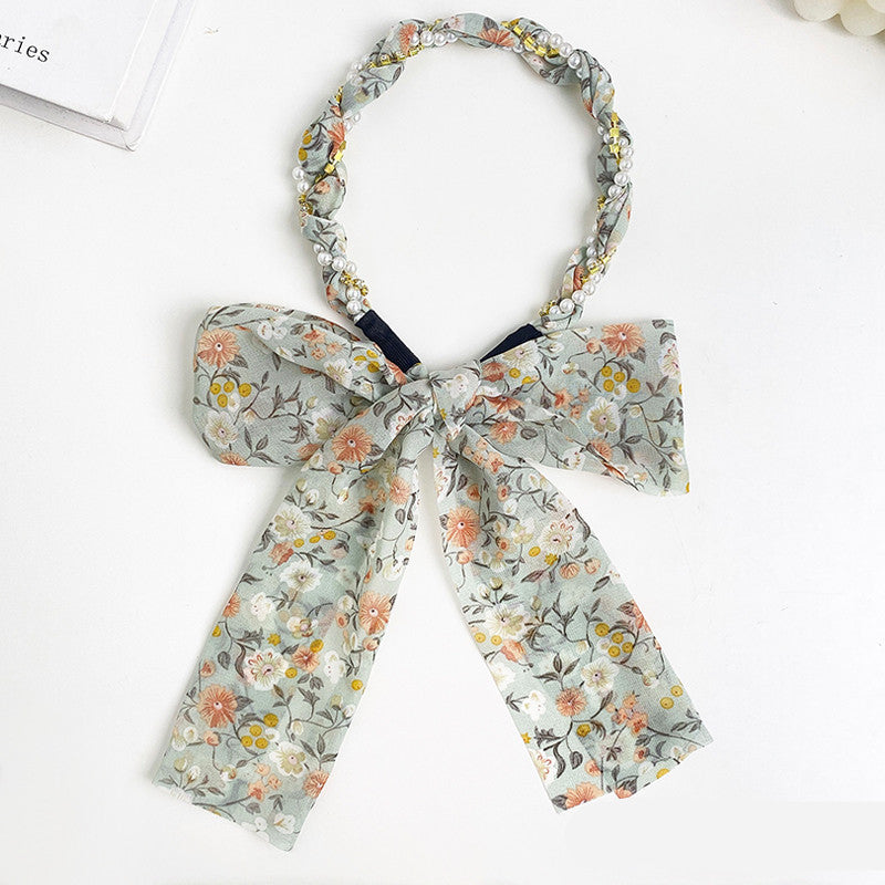 Spring Streamer Headband Hair Tie Bow Accessory
