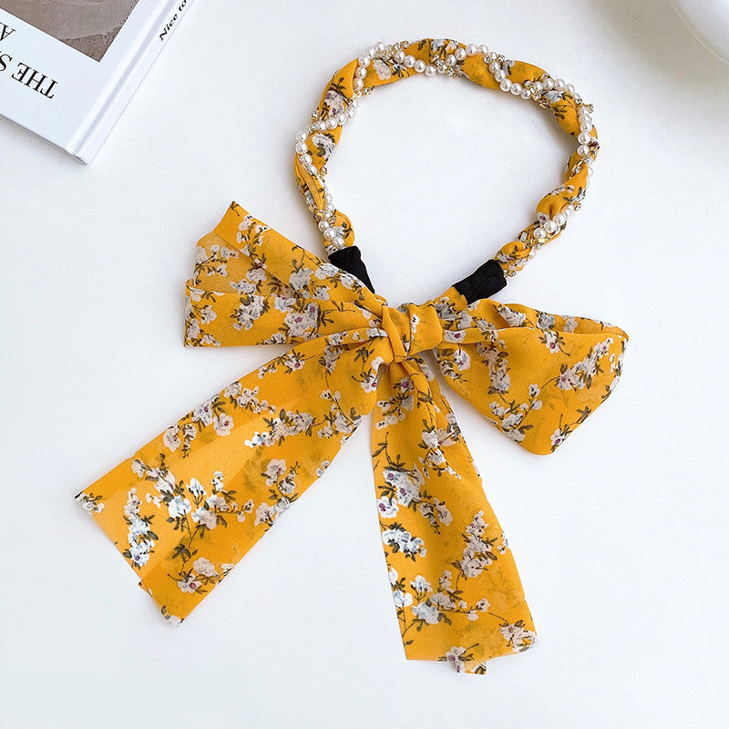 Spring Streamer Headband Hair Tie Bow Accessory