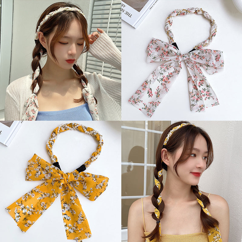 Spring Streamer Headband Hair Tie Bow Accessory